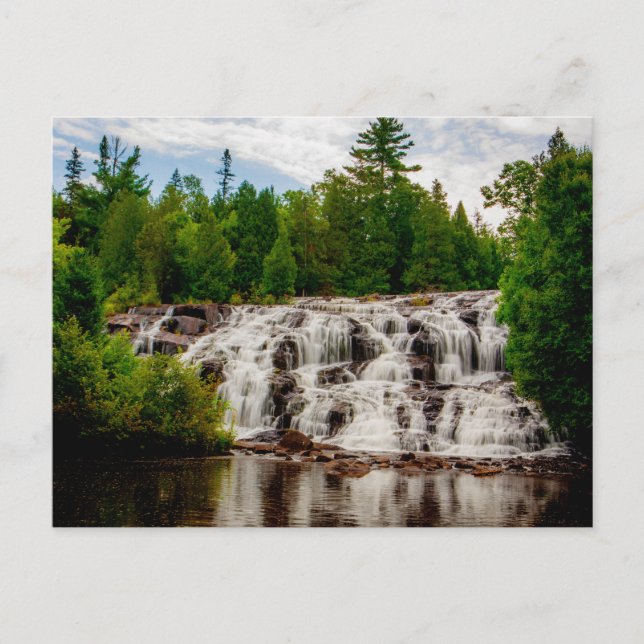 Bond Falls Scenic Site, Michigan Postcard (Front)