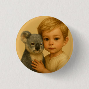 Bond of the Wild and Innocent (Koala) 3 Cm Round Badge