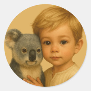 Bond of the Wild and Innocent (Koala) Classic Round Sticker