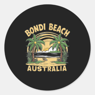Bondi Beach Australia Classic Round Sticker