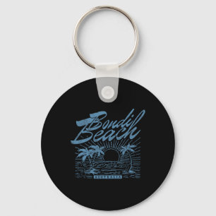 Bondi Beach Australia Distressed Surf Beach  Key Ring
