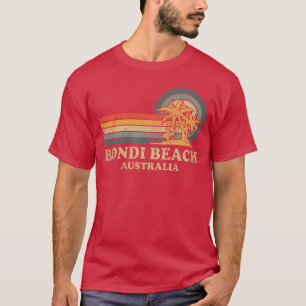 Bondi Beach Australia Family Vacation Vintage Palm T-Shirt