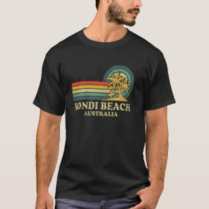 Bondi Beach Australia Family Vacation Vintage Palm T-Shirt