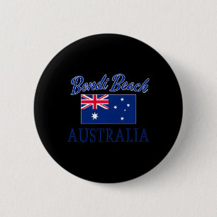 Bondi Beach Australia Flag 6 Cm Round Badge