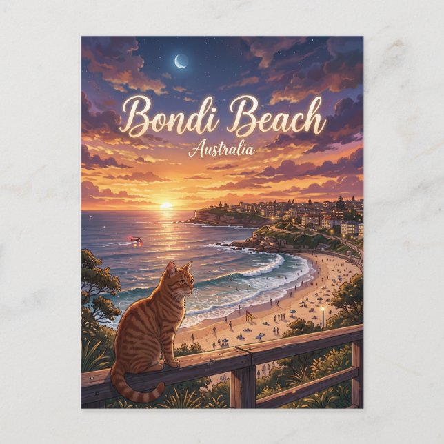 Bondi Beach Australia Postcard (Front)