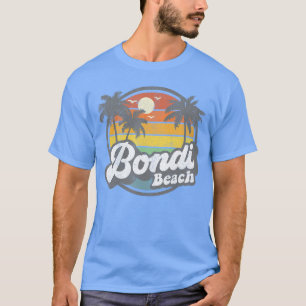 Bondi Beach Australia Retro 70s Vintage Beach Summ T-Shirt