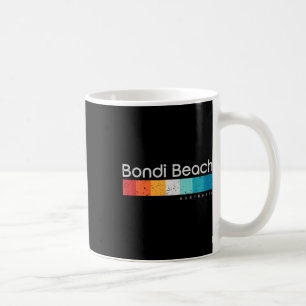 Bondi Beach Australia Retro Design Coffee Mug