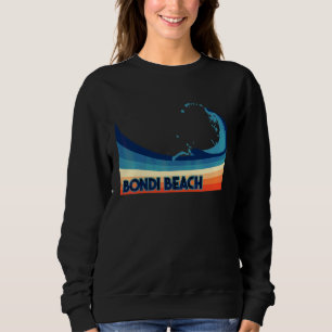 Bondi Beach Australia Retro Surf  Sailing & Fishin Sweatshirt