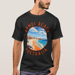 Bondi Beach Australia Travel Art Vintage  T-Shirt