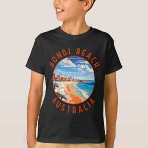 Bondi Beach Australia Travel Art Vintage T-Shirt