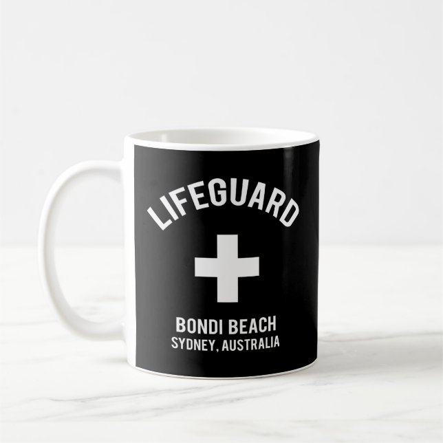 Bondi Beach Lifeguard Coffee Mug (Left)