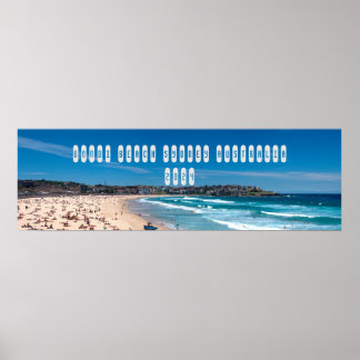 Bondi Beach looking north Poster