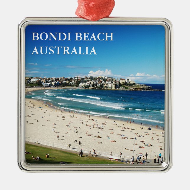 Bondi Beach Metal Tree Decoration (Front)