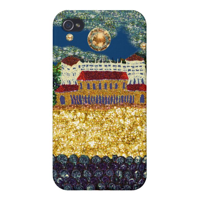 Bondi Beach Sequin Art Print iPhone Case (Back)
