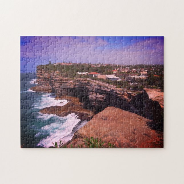 Bondi Coast Panorama, Sydney Beach, Australia Jigsaw Puzzle (Horizontal)
