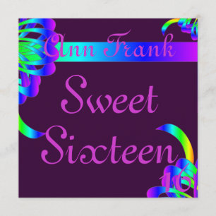 Bondings of Love Sweet Sixtee Invitation-Customise Invitation