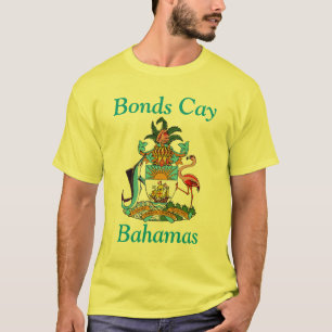 Bonds Cay, Bahamas with Coat of Arms T-Shirt