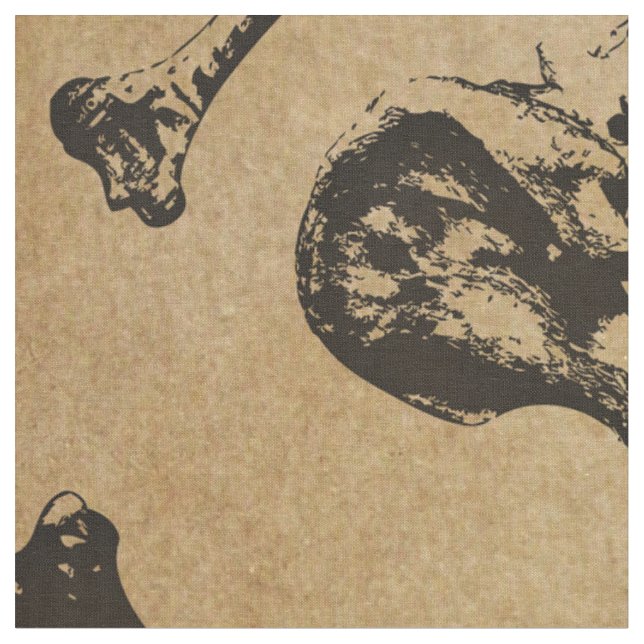 Bone Anatomy Archaeology Fabric (Close Up)