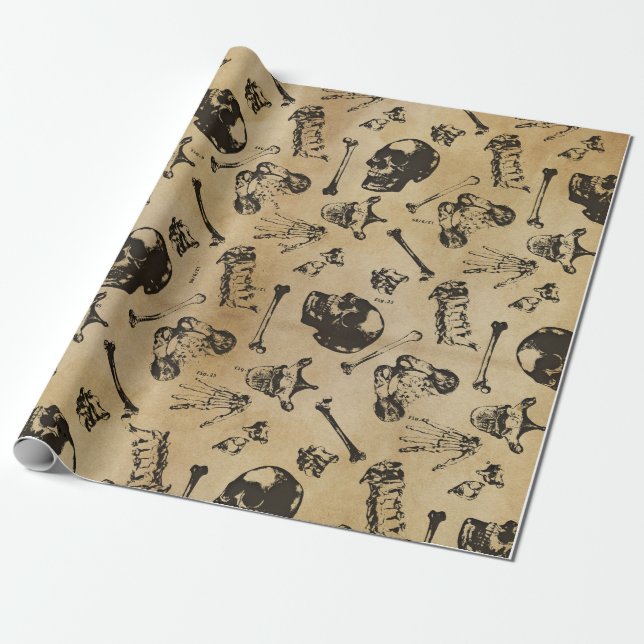 Bone Anatomy Medical Gift Wrap (Unrolled)