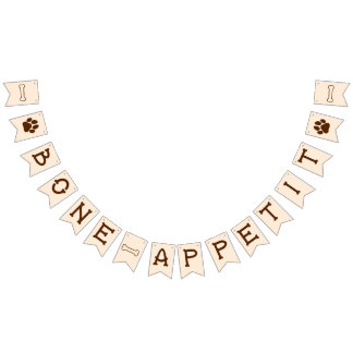 Bone-Appetit Dog Party  Bunting