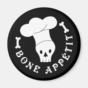 Bone Appetit Skeleton Chef Magnet