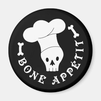 Bone Appetit Skeleton Chef Magnet