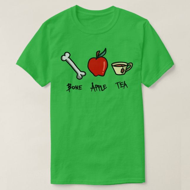 Bone Apple Tea Bon Appetit T-Shirt (Design Front)
