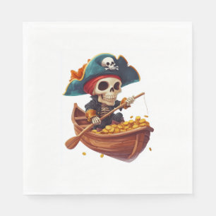 Bone Buccaneer – Funny Pirate Skull Napkin