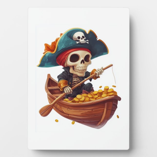 Bone Buccaneer � Funny Pirate Skull Plaque (Front)