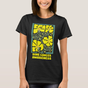 Bone Cancer Awareness Boho Yellow Flower T-Shirt