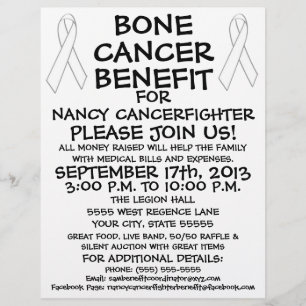 Bone Cancer Benefit Flyer