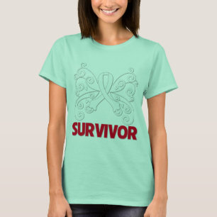 Bone Cancer Survivor Butterfly T-Shirt