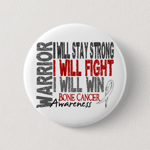 Bone Cancer Warrior 6 Cm Round Badge