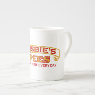 Bone China Frisbie's Pies mug