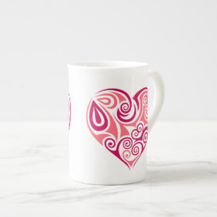 Bone China Mug - Heart