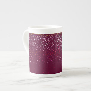 Bone China Mug-Petite Berry Stars-Wine Mug