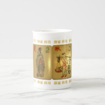 Bone China mug with Season tiles