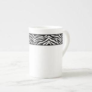 Bone China Mug-Zebra Print Mug