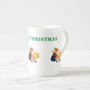 Bone China Speciality Merry Christmas Wish Printed Mug
