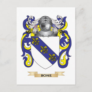 Bone Coat of Arms (Family Crest) Postcard