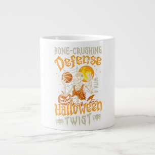 Bone Crushing Defense Sports Halloween Large Coffee Mug