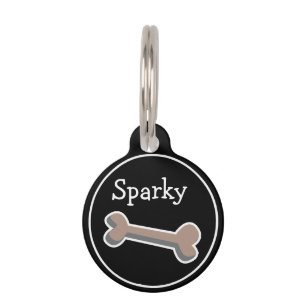 Bone Design Dog Pet Tag
