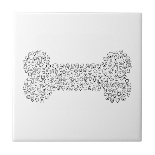 BONE Dog Cartoon Tile (Front)