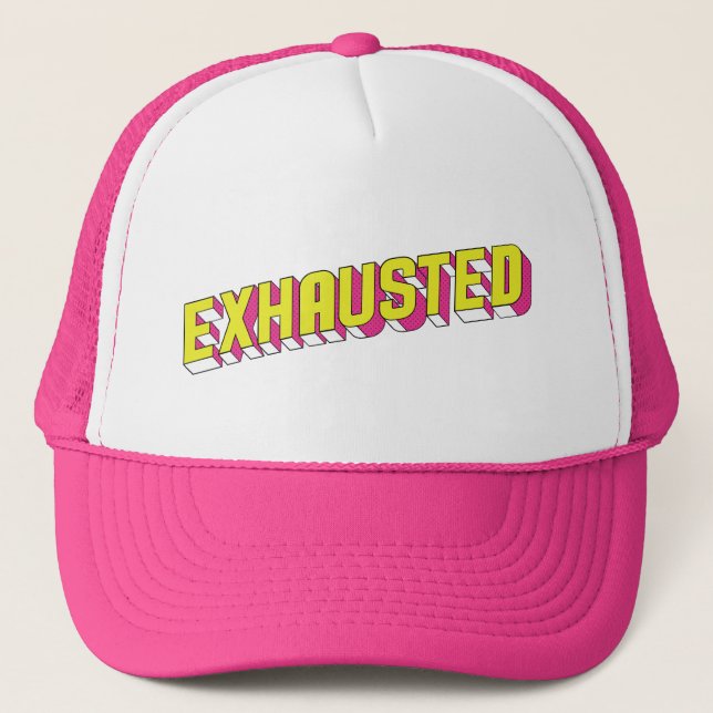 Boné ‘Exhausted’ Trucker Hat (Front)