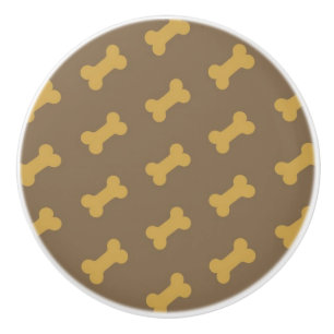 bone for dog texture ceramic knob