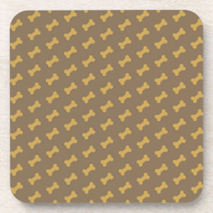 bone for dog texture coaster