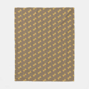bone for dog texture fleece blanket