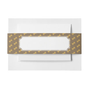 bone for dog texture invitation belly band