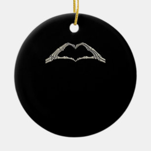 Bone Hands Heart Active Modern Aesthetic Ceramic Tree Decoration