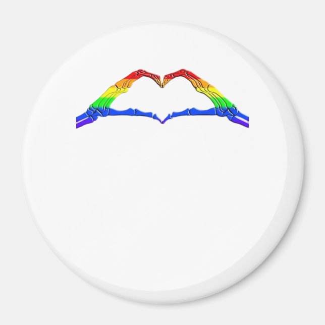 Bone Hands Heart Classic Magnet (Front)